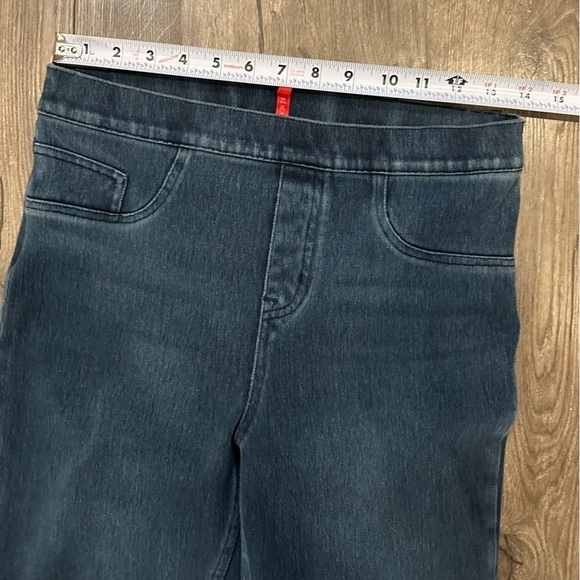 Spanx Jeans Womens M Pull On Skinny Stretch Jegging Dark Wash Blue Medium - Picture 8 of 11